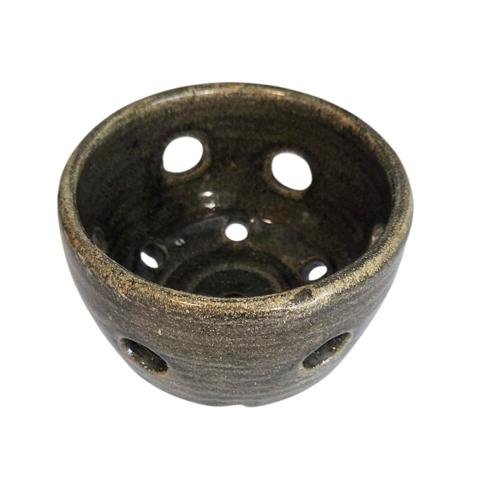 MCM Bulb Plant Planter‎ Candle Holder Ikebana Vase Flower Frog Vintage Stamped